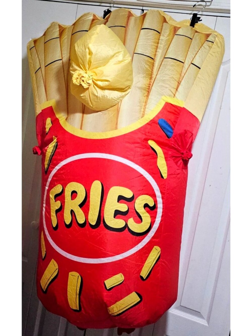 Inflatable Small French Fries Kids Costume Halloween Food Party Funny Chips